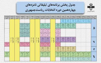 تبلیغات نامزدهای انتخابات ریاست جمهوری