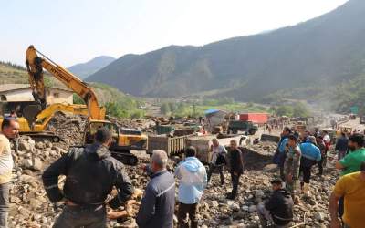 Rescue efforts in flood-hit areas in Savad Kuh