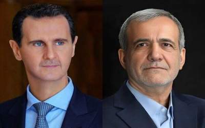 Pezeshkian, Assad confer on expansion of Iran-Syria ties