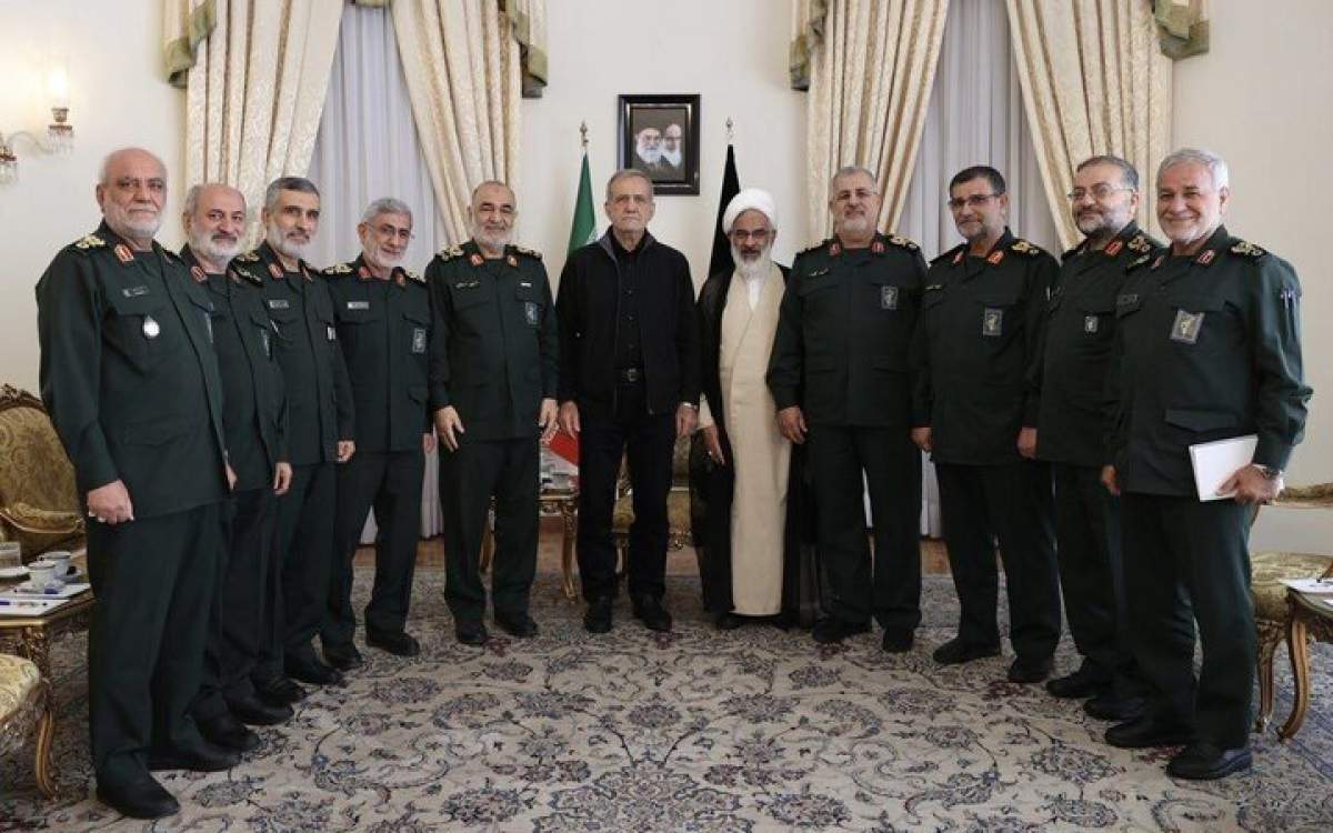 IRGC commanders meet Iran President-elect Pezeshkian