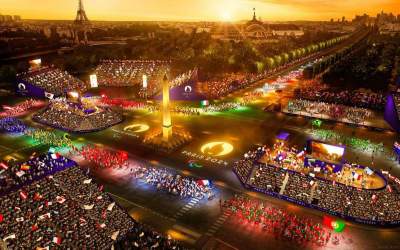 فیلم: گوشه‌ای از افتتاحیه المپیک پاریس  