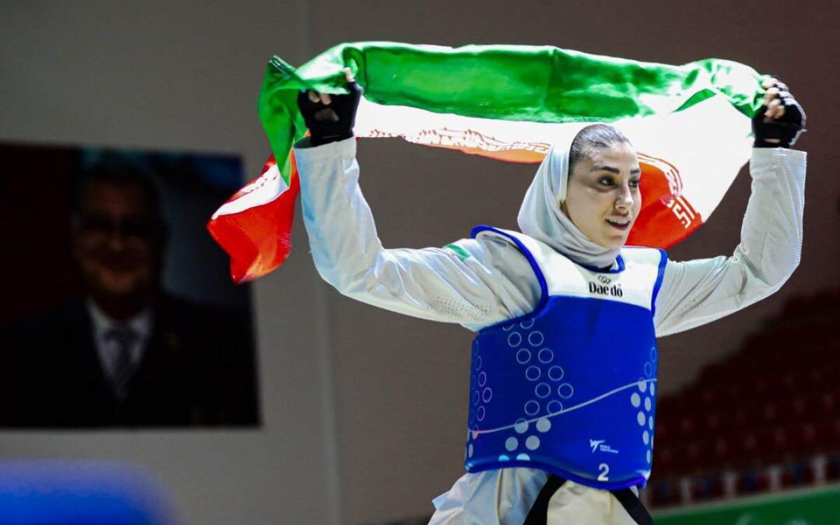 Taekwondo star Nahid Kiani, becomes Olympic runner-up, "Trailblazing Daughter" in Iran