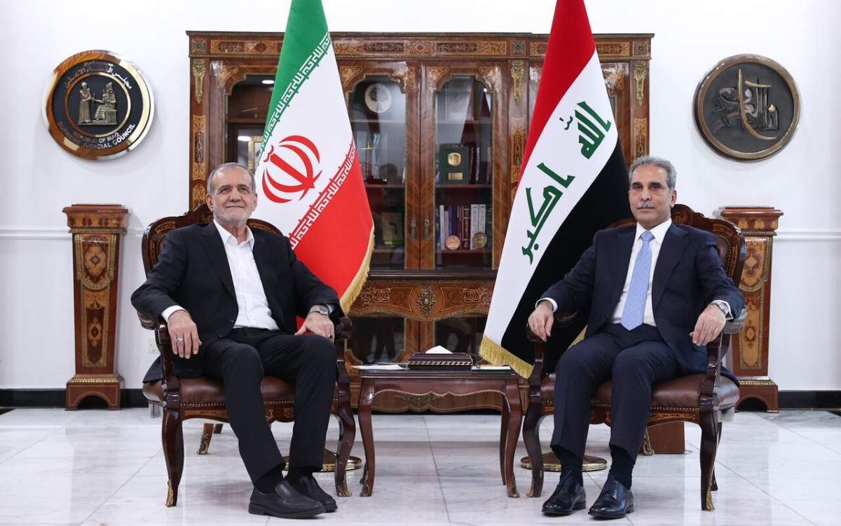 President Pezeshkian meets top Iraqi judicial official