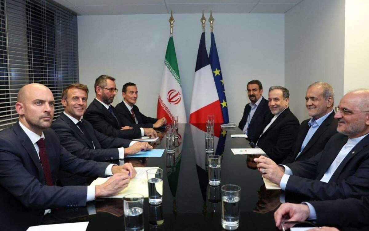 The presidents of Iran and France held a meeting in New York on Wednesday.