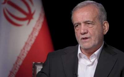 President Masoud Pezeshkian of the Islamic Republic of Iran gives an interview to CNN in New York, September 24, 2024.