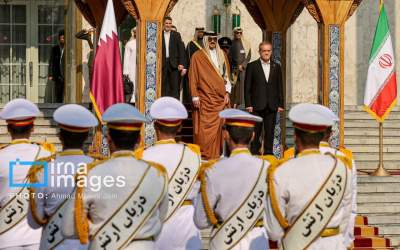 President Pezeshkian officially welcomes Emir of Qatar in Tehran