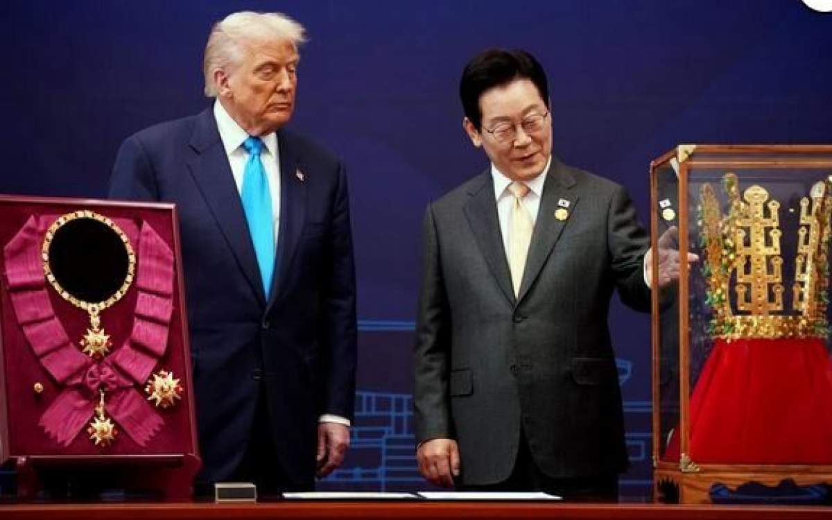 تاج طلایی پادشاهی شیلا برای ترامپ؛ آمریکا و کره‌جنوبی به توافق تجاری ۳۵۰ میلیارد دلاری دست یافتند